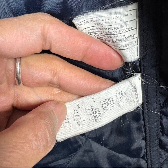 Gap Men's Water Resistant Fisherman Quilted Navy Blue Barn Chore Jacket Size MEA - Picture 13 of 15